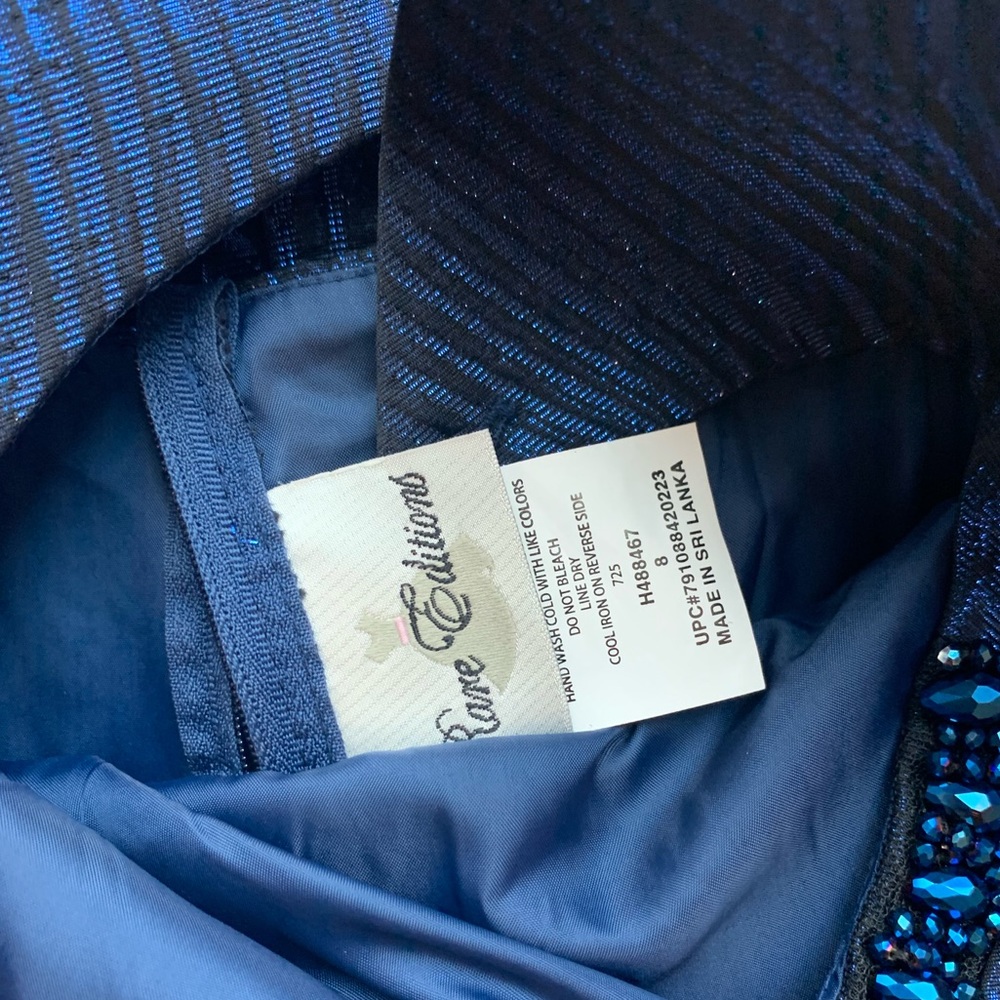 Rare Editions Formal Dress (black/blue) aero decent - Picture 4 of 5